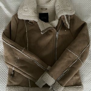 NWOT Sherpa coat